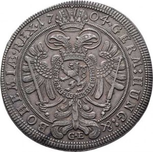 Leopold I., 1657 - 1705, Tolar 1704 GE, Praha-Egerer, Nech.129, MKČ.1395,