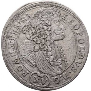 Leopold I., 1657 - 1705, XV Krejcar 1694 MV, Praha-Waist, Höll.94.1.1,