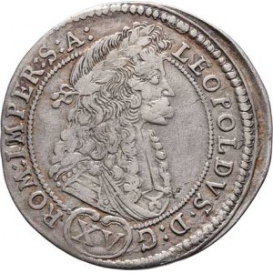 Leopold I., 1657 - 1705, XV Krejcar 1694 G.E, Praha-Egerer, Höll.94.3.2,