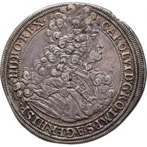 Karel VI., 1711 - 1740, 1/2 Tolar 1714, K.Hora-Wohnsiedler, J.12, MKČ.1854a,