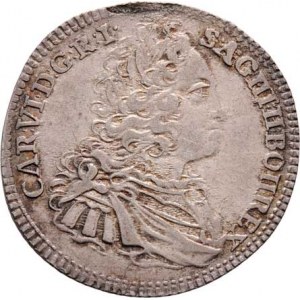 Karel VI., 1711 - 1740, XV Krejcar 1736, Praha-Scharff, J.14, MKČ.1820,