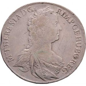 Marie Terezie, 1740 - 1780, Tolar 1759, Praha-Erdmann, výtěžková mince dolů