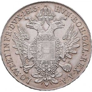 František II., 1792 - 1835, Tolar konvenční 1815 C, Praha, 27.999g, nep.hr.,