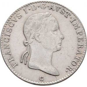 František II., 1792 - 1835, Ag 3 Krejcar 1833 C, Praha, 1.673g, nep.hr.,
