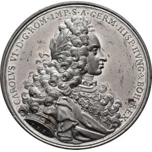 Karel VI., 1711 - 1740, Müller - medaile na císař.volbu ve Frankfurtu 1711 -