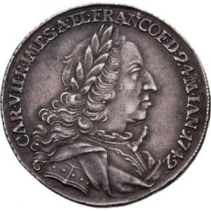 Karel VII. Bavorský, 1742 - 1745, Větší jeton na volbu cís. ve Frankfurtu 24.1.1742