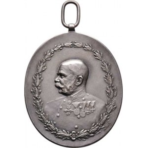 František Josef I., 1848 - 1916, Jauner - AR oválná premijní medaile za chov koní b.l.