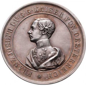 František Josef I., 1848 - 1916, Roth - AR medaile na záchranu při atentátu 1853 -
