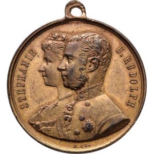Arcivévoda Rudolf a Stephanie Belgická, Christlbauer - medailka na návštěvu v Terstu 1882 -