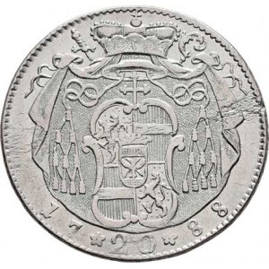 Salzburg-arcib., Hieronymus Colloredo, 1772 - 1803, 20 Krejcar 1788 M, Zot.3279, Pr.2486, KM.460,
