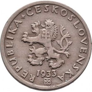 Československo 1918 - 1938, 20 Haléř 1933, KM.1 (CuNi), 3.280g, dr.hr.,