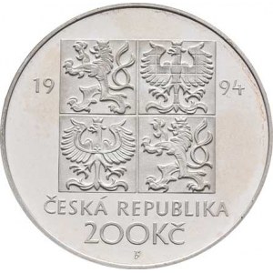 Česká republika, 1993 -, 200 Koruna 1994 - Životní prostředí (Ag900, 13.0g,