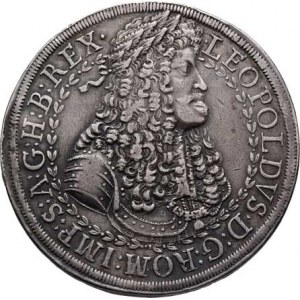 Leopold I., 1657 - 1705, 2 Tolar b.l., Hall, Nech.2356, M-A.156, 57.111g,