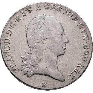 František II., 1792 - 1835, Tolar křížový 1795 H, Günzburg, 29.473g, nep.hr.,