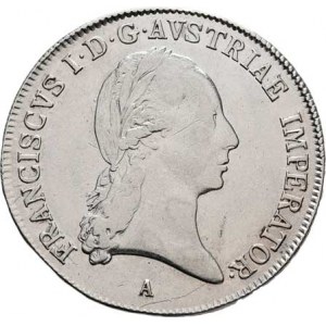 František II., 1792 - 1835, 1/2 Tolar konvenční 1817 A, Vídeň, 13.958g,