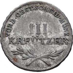 František II., 1792 - 1835, III Krejcar 1794 H, Günzburg, 1.415g, dr.vady mater.,