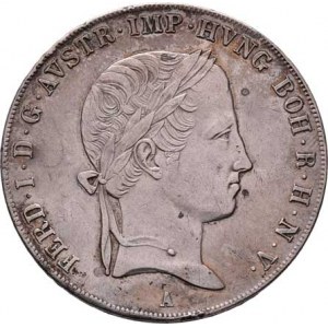Ferdinand V., 1835 - 1848, Tolar konvenční 1839 A, Vídeň, 28.027g, dr.hr.,