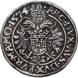 Maxmilian II., 1564 - 1576, 1/4 Tolar 1574 KB, Kremnica, Hal.205, Husz.984,