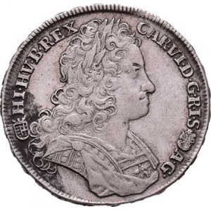Karel III.(VI.), 1711 - 1740, 1/2 Tolar 1720 KB, Kremnica, Hal.557, Husz.1611,