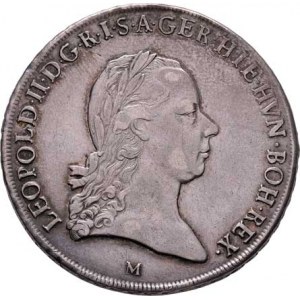 František II., 1792 - 1835, Tolar křížový 1792 M, Milán, P.12, M-A.295, 29.384g,