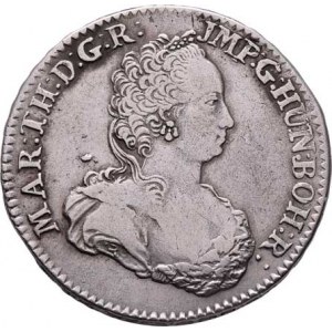 Marie Terezie, 1740 - 1780, 1/2 Dukaton 1750, Bruggy, N.157, KM.7, 16.404g,