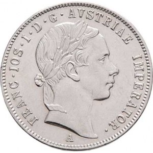 Konvenční měna, údobí let 1848 - 1857, 20 Krejcar 1852 A - hlava zprava, 4.330g, nep.hr.,