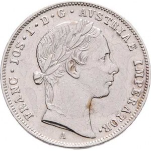 Konvenční měna, údobí let 1848 - 1857, 10 Krejcar 1855 A, 2.154g, nep.hr., nep.rysky R!