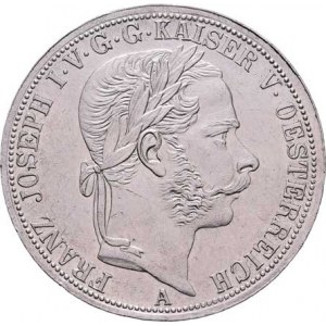 Rakouská a spolková měna, údobí let 1857 - 1892, Tolar spolkový 1866 A, 18.498g, nep.hr., dr.rysky