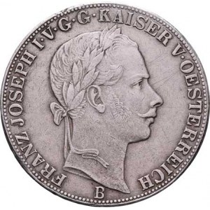 Rakouská a spolková měna, údobí let 1857 - 1892, Tolar spolkový 1864 B, 18.441g, dr.hr., vlas.rysky
