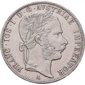 Rakouská a spolková měna, údobí let 1857 - 1892, 2 Zlatník 1870 A, 24.692g, dr.hr., nep.rysky, pěkn
