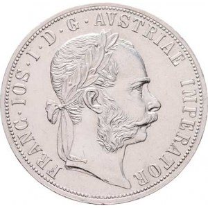 Rakouská a spolková měna, údobí let 1857 - 1892, 2 Zlatník 1877, 24.670g, nep.hr., vlas.rysky