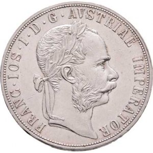 Rakouská a spolková měna, údobí let 1857 - 1892, 2 Zlatník 1885, 24.551g, nep.hr., nep.rysky, téměř
