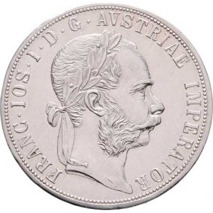 Rakouská a spolková měna, údobí let 1857 - 1892, 2 Zlatník 1887, 24.734g, nep.hr., nep.rysky