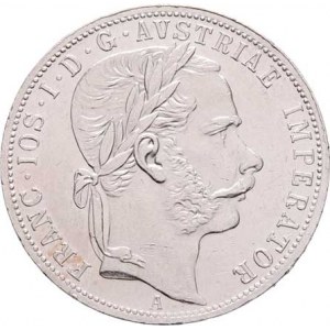 Rakouská a spolková měna, údobí let 1857 - 1892, Zlatník 1866 A, 12.258g, dr.hr., dr.rysky, téměř R