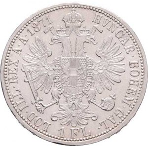Rakouská a spolková měna, údobí let 1857 - 1892, Zlatník 1871 A, 12.296g, dr.hr., nep.rysky, téměř
