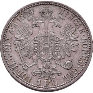 Rakouská a spolková měna, údobí let 1857 - 1892, Zlatník 1874, 12.331g, hr., nep.rysky, pěkná