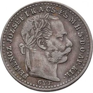 Rakouská a spolková měna, údobí let 1857 - 1892, 10 Krejcar 1871 GYF - krátký opis, 1.599g, nep.hr.