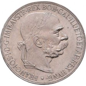 Korunová měna, údobí let 1892 - 1918, 5 Koruna 1900, 24.013g, nep.rysky, krásná patina