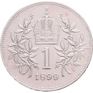 Korunová měna, údobí let 1892 - 1918, Koruna 1899, 4.976g, nep.hr., nep.rysky