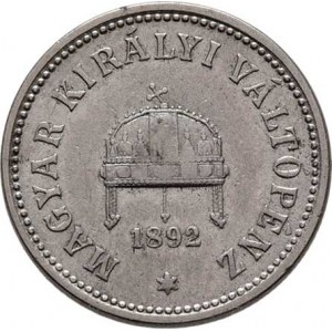 Korunová měna, údobí let 1892 - 1918, 10 Haléř 1892 KB, 2.998g, nep.rysky, patina R!