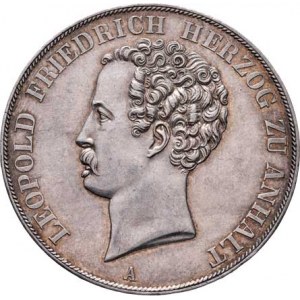 Anhalt-Dessau, Leopold Friedrich, 1817 - 1871, 2 Tolar (3.5 Gulden) 1846 A, KM.13 (pouze 4.700 ks),