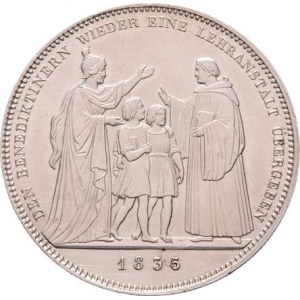 Bavorsko, Ludwig I., 1825 - 1848, Tolar konvenční 1835 - benediktinské školství, KM.412