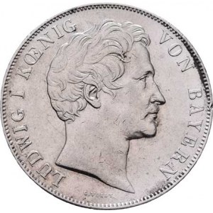 Bavorsko, Ludwig I., 1825 - 1848, 2 Gulden 1848, KM.438 (Ag900), 21.136g, dr.hr.,