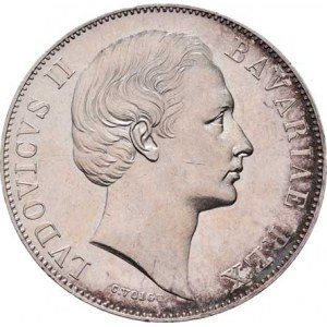 Bavorsko, Ludwig II., 1864 - 1886, Tolar spolkový b.l.(1865) - Madona, KM.489 (Ag900,