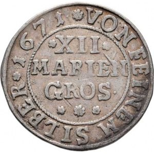 Bentheim-Tecklenburg-Rheda, Moritz, 1623 - 1674, XII Mariengros 1671, KM.81, FW.III.17657, 7.202g,