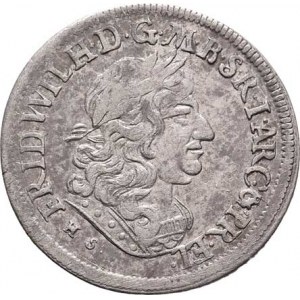 Branibory - Prusko, Friedrich Wilhelm, 1640 - 1688, 18 Groš (Tympf) 1674 HS, Königsberg, KM.431, 6.