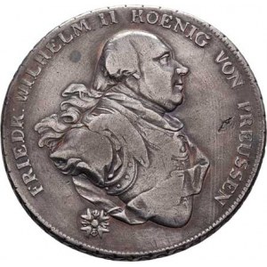 Prusko - král., Friedrich Wilhelm II., 1786 - 1797, Tolar konvenční 1794, bez zn., jako KM.361 (ten