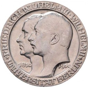 Prusko, Wilhelm II., 1888 - 1918, 3 Marka 1910 A - Universita Berlín, KM.530 (Ag900),