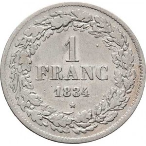 Belgie, Leopold I., 1831 - 1865, Frank 1834, KM.7.1 (Ag900), 4.955g, nep.rysky R!