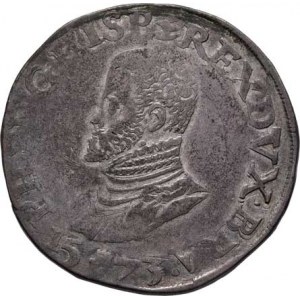 Brabant pod Španěly, Filip II., 1556 - 1598, Tolar 1573, minc. Antverny, Dav.8634, 33.879g,